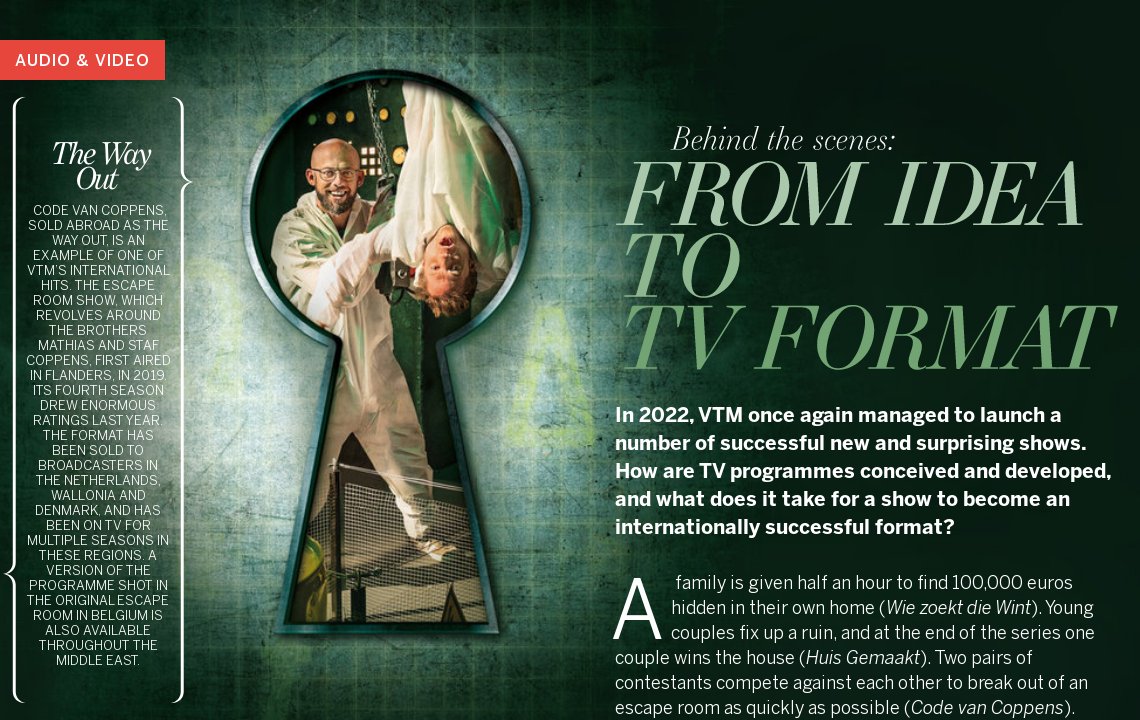 TV formats - DPG Media Annual Report 2022