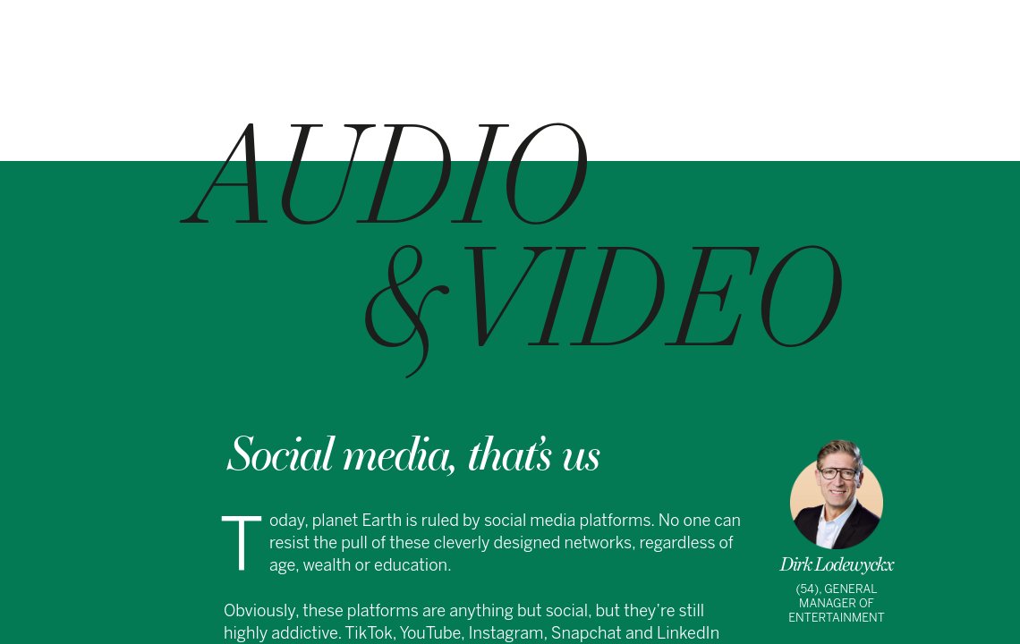 Audio & Video - DPG Media Annual Report 2024